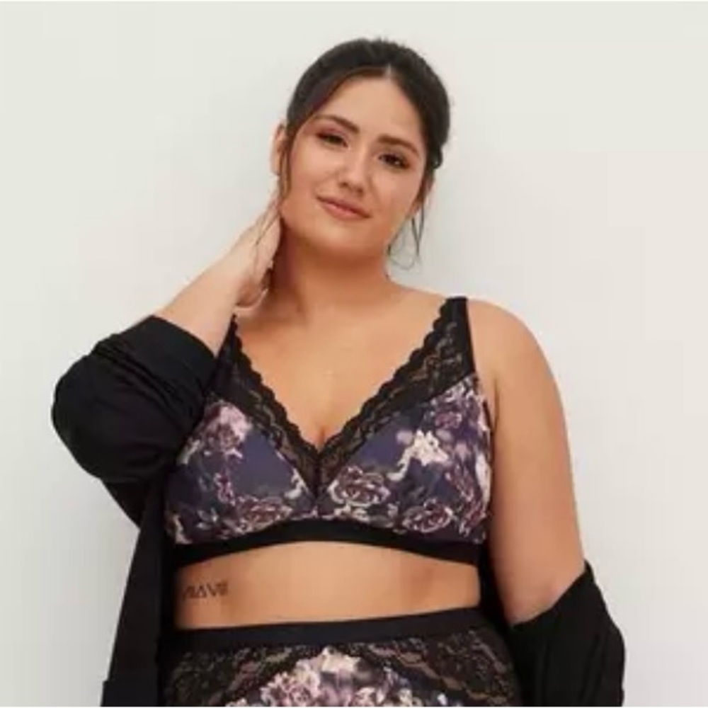 Torrid Lightly Lined Microfiber Bralette - image 1